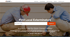 Desktop Screenshot of elocalexterminators.com